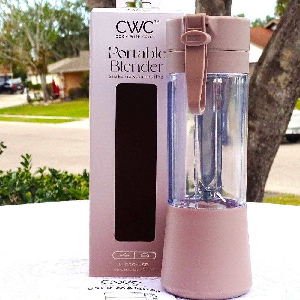 CWC Portable Blender 12oz Beige New - Picture 2 of 8